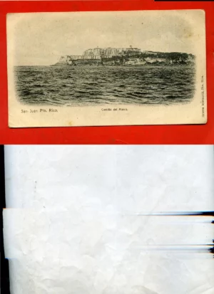 postal San Juan (Puerto Rico) CASTILLO DEL MORRO anterior a 1905,, Boletin Mercantil, c.a. 1903-1905 ,13* 6 cm.
