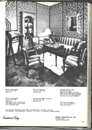 TRADITIONAL TODAY (años 50, muebles y decoraciones de interiores)