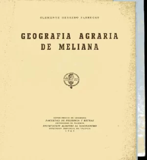 GEOGRAFIA AGRARIA DE MELIANA