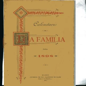 CALENDARIO DE LA FAMILIA PARA 1898