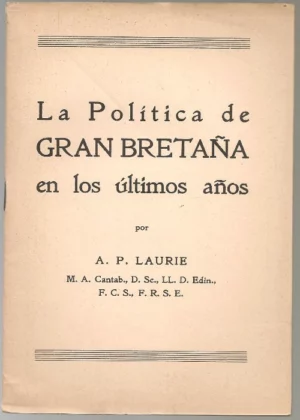 LA POLITICA DE LA GRAN BRETAÑA EN LOS ÚLTIMOS AÑOS