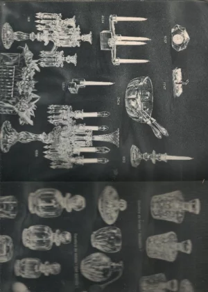 BACCARAT catalogo de objetos de vidrio (vajilla, de tocador, ornamentales,candeladros, lamparas )