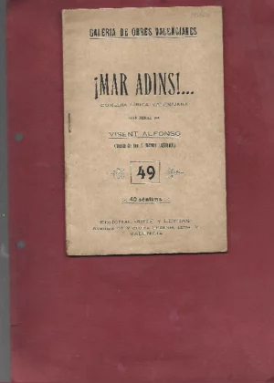 ¡ MAR ADINS¡¡ GALERIA DE OBRES VALENCIANES Nº 49