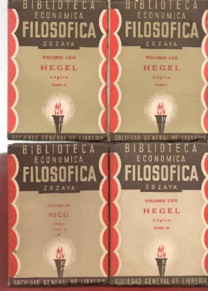 LOGICA , Biblioteca economica Filosofica Zozaya nº LXII, LXIII, LXIV y LXV