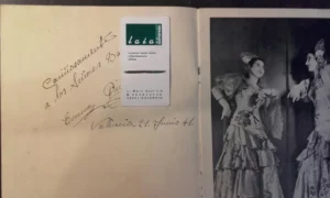 LAS CARMENCITAS les formidables DANCEUSES ESPAGNOLES... Autografo de las dos bailarinas Valencia 21 junio 1941