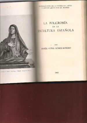 ALMELA MENGOT. Los abanicos en Valencia, PEREZ BUENO. Los vidrios en España, LAFUENTE FERRARI la tapiceria en España, GOMEZ MORENO la policromia en la escultura española, CAMPS CAZORLA la ceramica medieval española, CAVESTANY el arte industrial en los jug