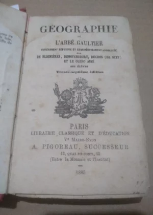 GEOGRAPHIE entiérement refonde et aumentée