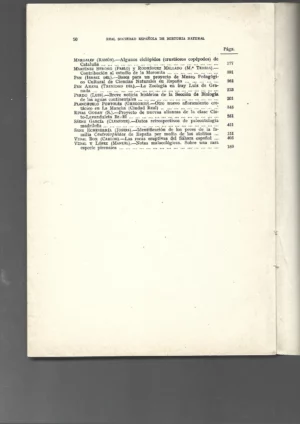 REAL SOCIEDAD ESPAÑOLA DE HISTORIA NATURAL, tomo extraordinario 1946