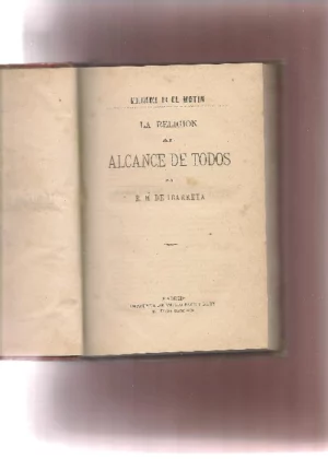 LA RELIGION AL ALCANCE DE TODOS biblioteca de EL MOTIN