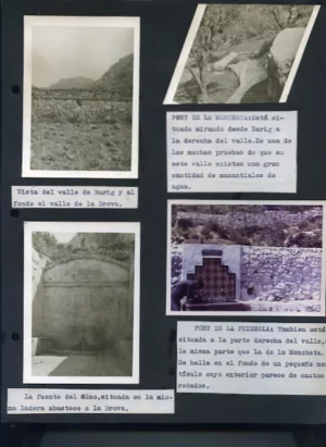 ESTUDIO GEOLOGICO SOBRE GANDIA Y SU COMARCA, 22 pags mecanografiadas y 15h con fot originales pegadas de la comarca de Gandia(sierra de la Gallinera..) y un mapa geologico despegable, curso 1963-64