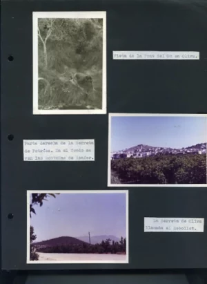 ESTUDIO GEOLOGICO SOBRE GANDIA Y SU COMARCA, 22 pags mecanografiadas y 15h con fot originales pegadas de la comarca de Gandia(sierra de la Gallinera..) y un mapa geologico despegable, curso 1963-64