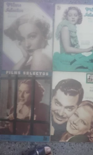 FILMS SELECTOS revista de cine del nº 1 al 300, año 1930 a 1936 falta el nº 294, la mayoria de numeros con el SUPLEMENTO ARTISTICO muy ilustrada fotografías , muy buen estado SON 299 REVISTAS