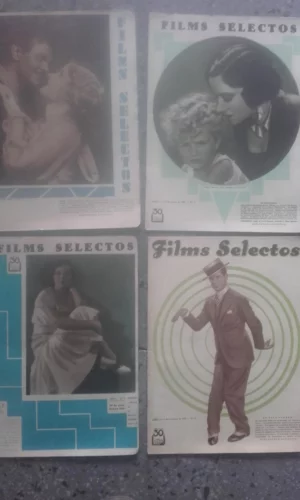 FILMS SELECTOS revista de cine del nº 1 al 300, año 1930 a 1936 falta el nº 294, la mayoria de numeros con el SUPLEMENTO ARTISTICO muy ilustrada fotografías , muy buen estado SON 299 REVISTAS