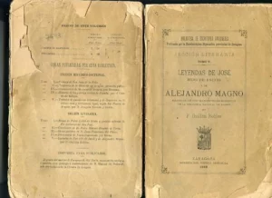 LEYENDAS DE SAN JOSE HIJO DE JACOB Y DE ALEJANDRO MAGNO sacadas de dos manuscritos moriscos de la biblioteca nacional de Madrid