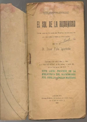 EL SOL DE LA HUMANIDAD drama estrenado en teatro Apolo de Barcelona en 1910