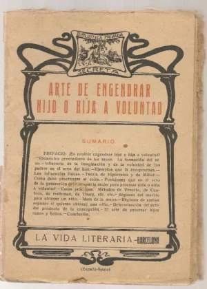 ARTE DE ENGENDRAR HIJO O HIJA A VOLUNTAD Y DE PROCREARLOS, BELLOS Y SANOS