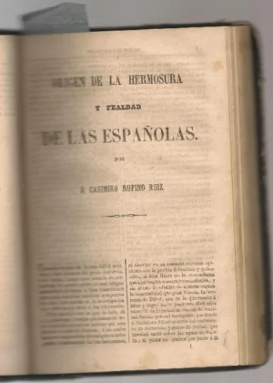 LA NOVELA COMICA trad E.M. CUENDE 226 pags, en el mismo volumen EDUARDO HERNANDEZ Y FERRER. Arrojos de la vida, 1858, 47 pags, CASIMIRO RUFINO RUIZ. Origen de la hermosura y fealdad de las españolas, 14 pags