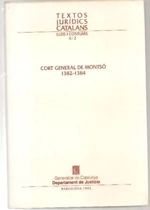 CORT GENERAL DE MONTSÓ 1382 1384
