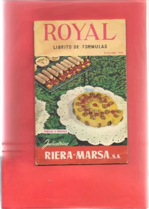 ROYAL, librito de formulas para el ama de casa