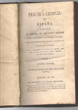 PRACTICA CRIMINAL DE ESPAÑA