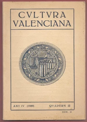 CULTURA VALENCIANA, any IV, quadern III, 1929