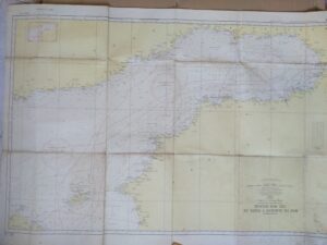 carta marítima MAR DE ALBORAN Y PARTE SW DEL MAR BALEAR ,1966 ,