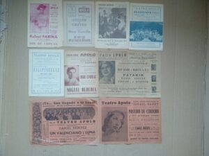 ESPECTACULO MUSICAL REVISTA VARIEDADES PROGRAMAS TEATRO APOLO VALENCIA LOLITA SEVILLA, ANTONIO AMAYA, DELIA ZAPATA, JULITA DIAZ, ESTRELLITA DEL RIO, RAFAEL FARINA años 1924 40-50-60