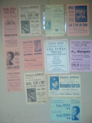 ESPECTACULO MUSICAL REVISTA VARIEDADES PROGRAMAS TEATRO APOLO VALENCIA LOLITA SEVILLA, ANTONIO AMAYA, DELIA ZAPATA, JULITA DIAZ, ESTRELLITA DEL RIO, RAFAEL FARINA años 1924 40-50-60