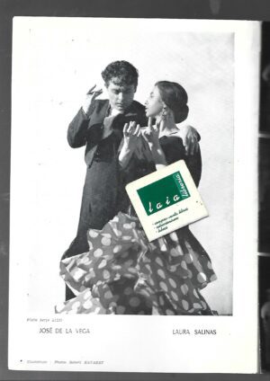 ESPECTACULO MUSICAL REVISTA VARIEDADES revista dedicada a JOSE DE LA VEGA- LAURA SALINAS Paris 1961